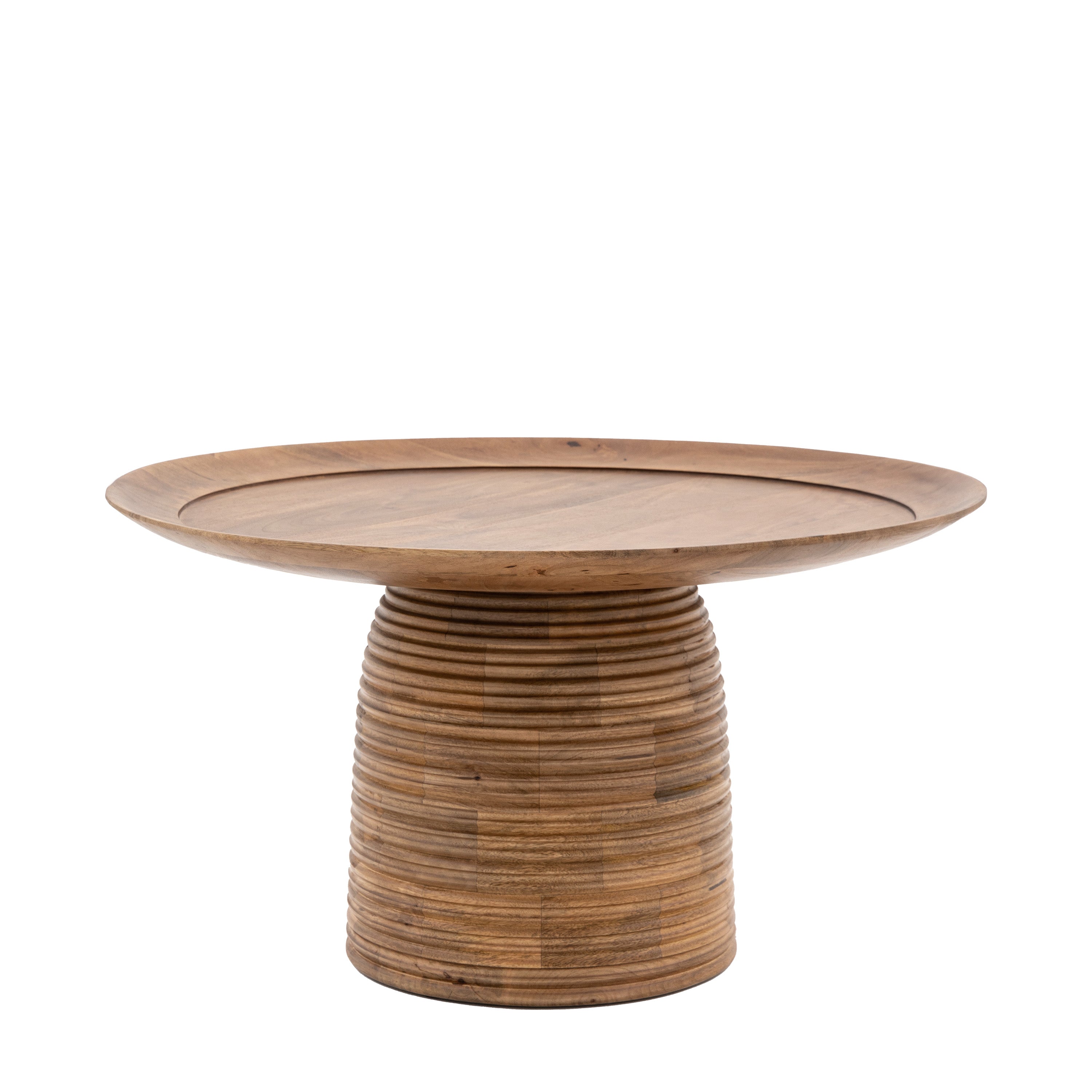 Milena Artisan Mango Wood Round Coffee Table